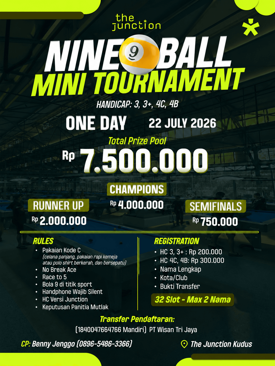 Nine Ball Mini Tournament